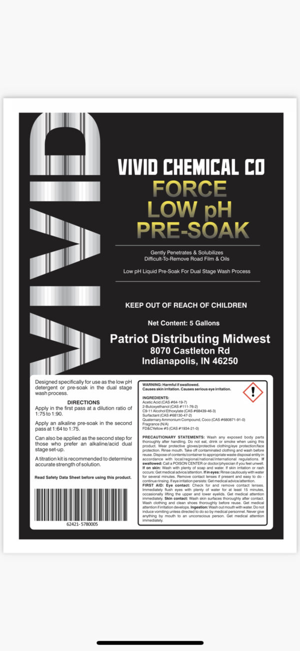 Force Low PH Presoak